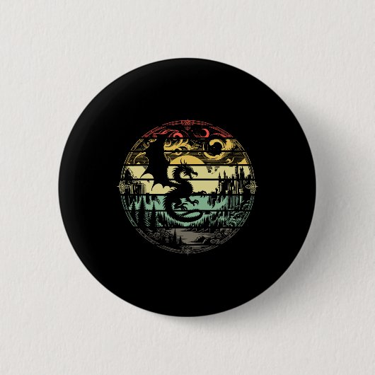 Role Playing Game Rpg Master D20 Tafelspel Grappig Ronde Button 5,7 Cm (Voorkant)