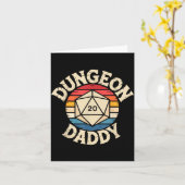 Role Playing Gamer Dad Rpg Master Tabletop Funny R Kaart (Gele Bloem)