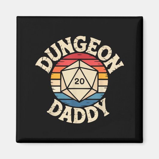 Role Playing Gamer Dad Rpg Master Tabletop Funny R Magneet (Voorkant)