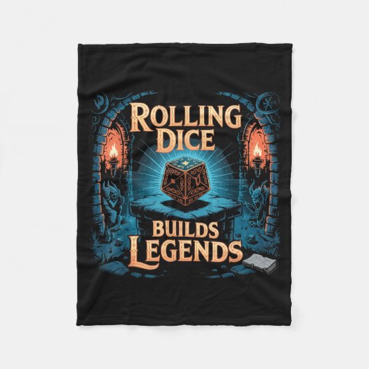 Role Playing Gamer Rpg Master D20 Tabletop Funny R Fleece Deken (Voorkant)