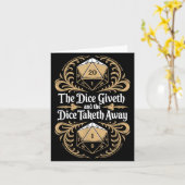 Role Playing Gamer Rpg Master D20 Tabletop Funny R Kaart (Gele Bloem)