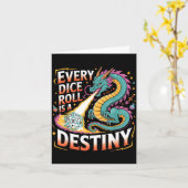 Role Playing Gamer Rpg Master D20 Tabletop Funny R Kaart (Gele Bloem)