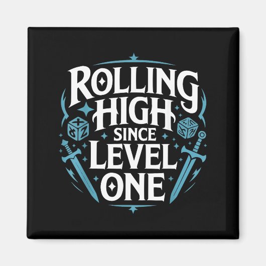 Role Playing Gamer Rpg Master D20 Tabletop Funny R Magneet (Voorkant)