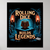 Role Playing Gamer Rpg Master D20 Tabletop Funny R Poster (Voorkant)