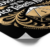 Role Playing Gamer Rpg Master D20 Tabletop Funny R Poster (Hoek)