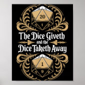 Role Playing Gamer Rpg Master D20 Tabletop Funny R Poster (Voorkant)