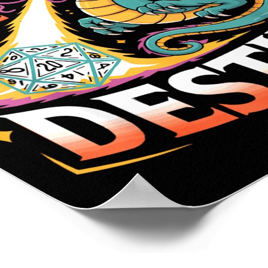 Role Playing Gamer Rpg Master D20 Tabletop Funny R Poster (Hoek)