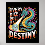 Role Playing Gamer Rpg Master D20 Tabletop Funny R Poster (Voorkant)
