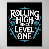 Role Playing Gamer Rpg Master D20 Tabletop Funny R Poster (Voorkant)