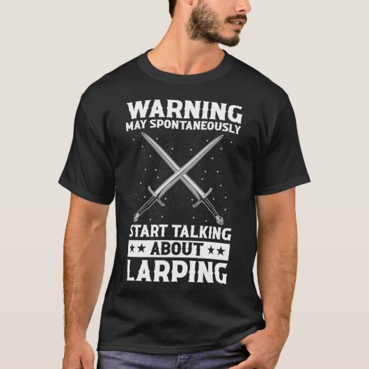 Role Playing Quote voor Larper en Larp T-shirt (Voorkant)
