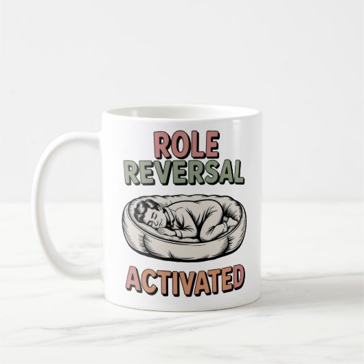 Role Reversal Activated | Human-Pet Humor Design   Koffiemok (Links)
