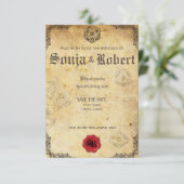  Roleplay Gamer Fantasy Wedding Kaart (Staand voorkant)