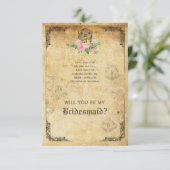 Roleplay Gamer Wil je mijn bruidsmeisje zijn? Kaart (Staand voorkant)