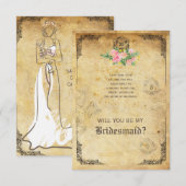 Roleplay Gamer Wil je mijn bruidsmeisje zijn? Kaart (Voorkant / Achterkant)