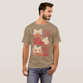 Roleplayer Routine Kitten Dice Roll T-shirt (Voorkant volledig)