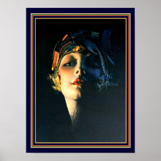 Rolf Armstrong Art Deco Afdrukken 12 x 16 Poster