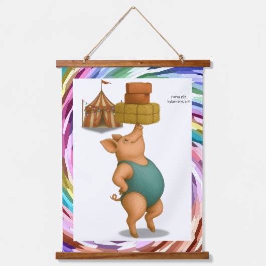 Rolf & Petra balancing act Hangend Wandkleed (Voorkant)