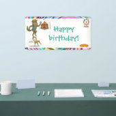 Rolf wolf evenwichtskunst spandoek (Beurs)