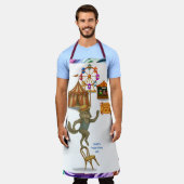 Rolf's evenwichtskunst schort (Gedragen)