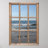 Rolgolven op het Uitzicht van de Beach van een Ven Poster (Voorkant)