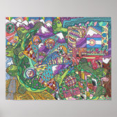 Rolheuvels van schildpadden poster (Voorkant)