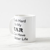 Rolig mugg till bilälskare koffiemok (Voorkant links)