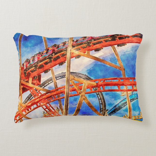 Rolkussen van onderzetter accent kussen (Voorkant)