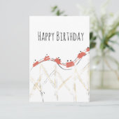 Rolkustwacht Hand Drawn Birthday Kaart (Staand voorkant)