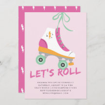 Roll Birthday Invitation - Magenta