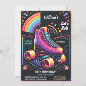 Roll cool jongens meisjes Rolschaatsen 13e verjaar Kaart (Voorkant)