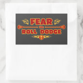 Roll Dodge Rechthoekige Sticker (Tas)
