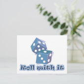 Roll ermee - Dice Games Briefkaart (Staand voorkant)