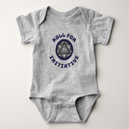 Roll for Initiative Boys Baby Bodysuit (Voorkant)