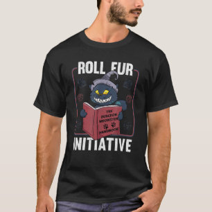 Roll for Initiative Dungeon Meowster Tabletop Ttrp T-shirt