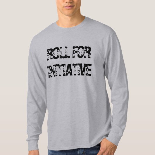 Roll for Initiative Dungeons Dragons T-Shirt (Voorkant)