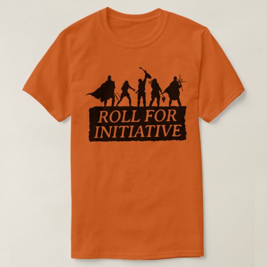 Roll for Initiative T-shirt (Design voorkant)