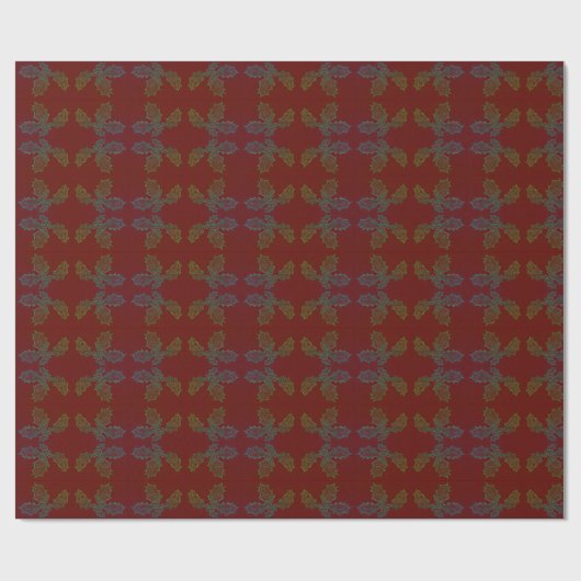 Roll Gift Wrap Papier Holly Schets (Vlak)