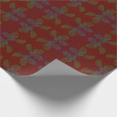 Roll Gift Wrap Papier Holly Schets (Hoek)