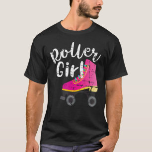 Roll Girl Letu2019s Roll Rollerskating Cool Roll T-shirt