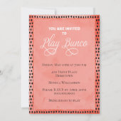 Roll in Bunco Dice Party Kaart (Achterkant)