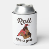 Roll like a Girl Jiu Jitsu Blikjeskoeler (Blikje Voorkant)