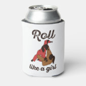 Roll like a Girl Jiu Jitsu Blikjeskoeler (Blikje Achterkant)