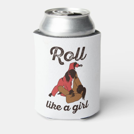 Roll like a Girl Jiu Jitsu Blikjeskoeler (Blikje Achterkant)