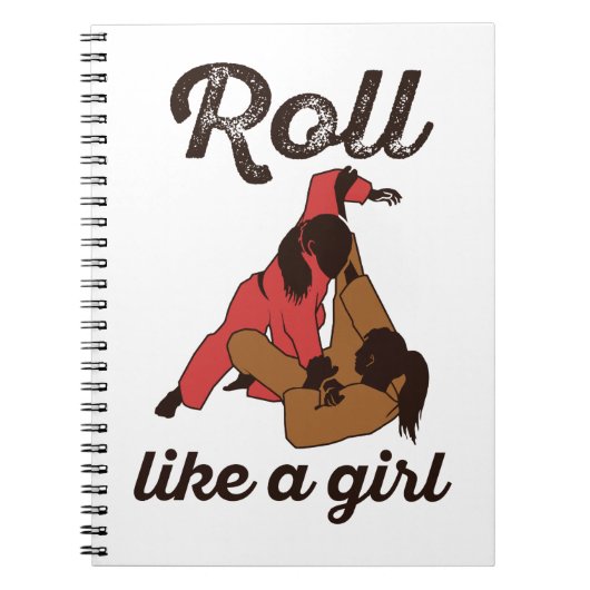 Roll like a Girl Jiu Jitus Notitieboek (Voorkant)
