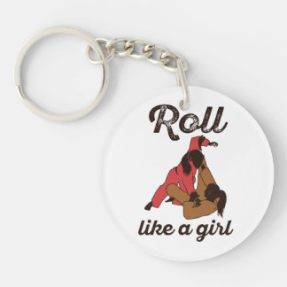 Roll like a Girl Jiu Jitus Sleutelhanger