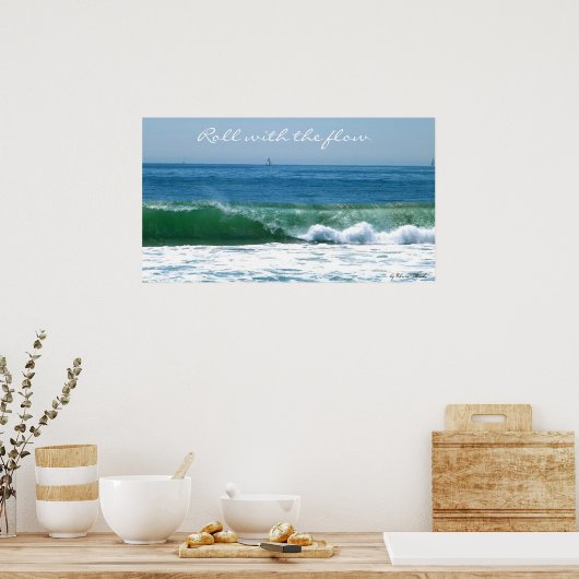 Roll met flow_Poster Poster (Keuken)
