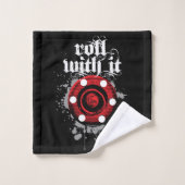 Roll met it (hockey) bad handdoek (Wasdoekje)