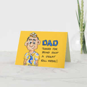 Roll Model Dad Vaderdag Kaart