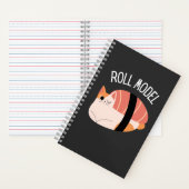Roll Model Grappige Sushi Kat Notitieboek (Binnen)