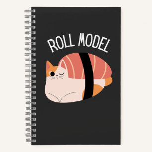 Roll Model Grappige Sushi Kat Notitieboek
